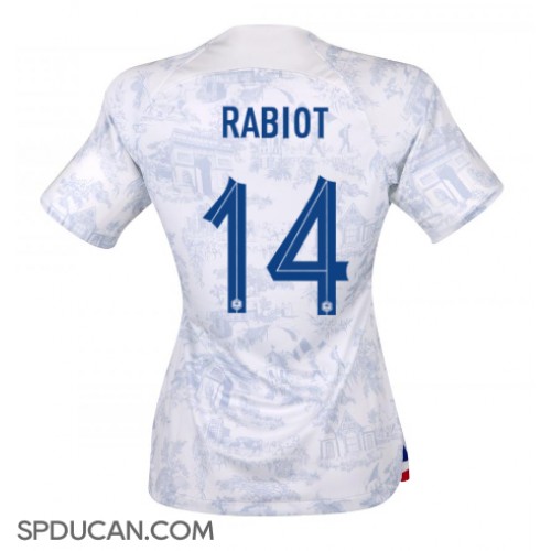 Zenski Nogometni Dres Francuska Adrien Rabiot #14 Gostujuci SP 2022 Kratak Rukav